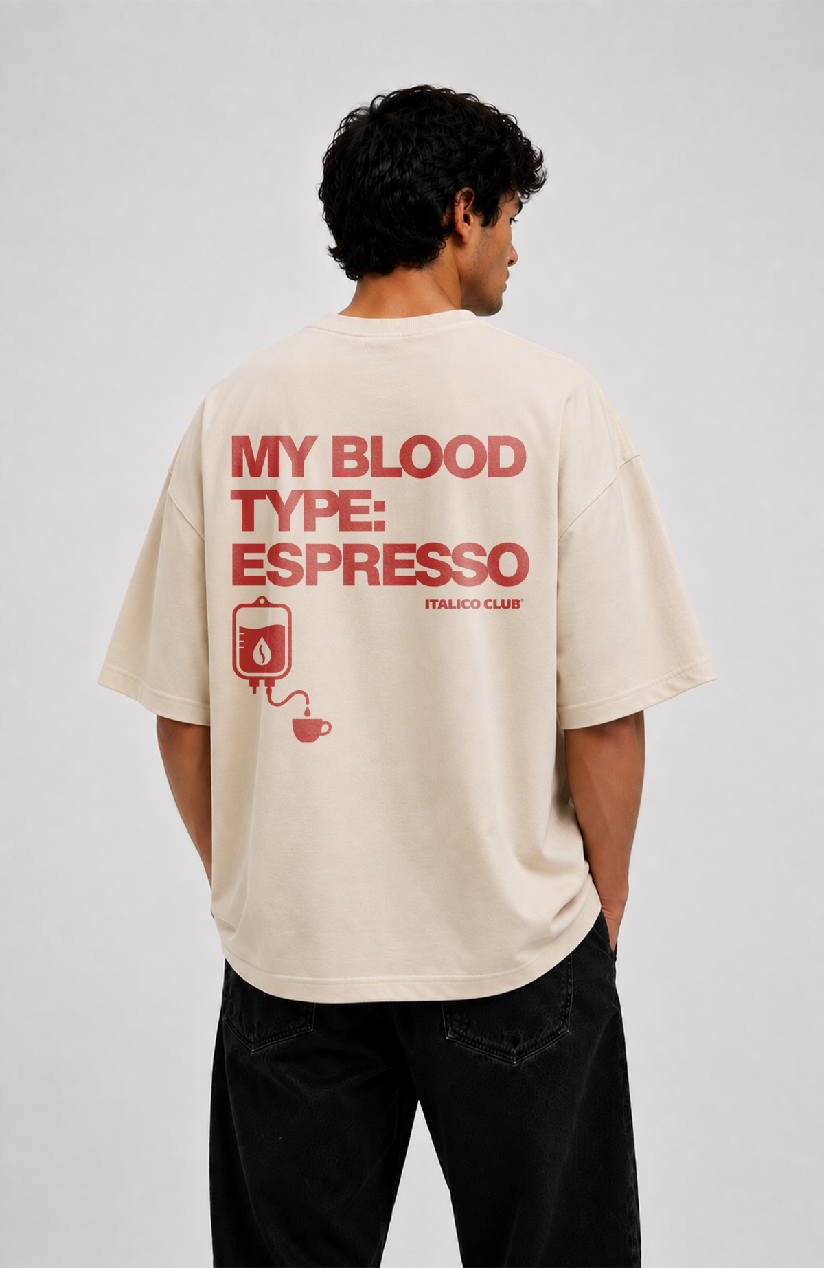Blood Type Espresso Oversized shirt
