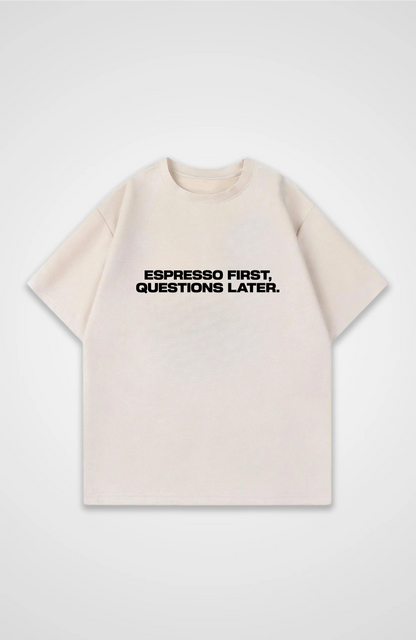 Espresso first Oversized shirt