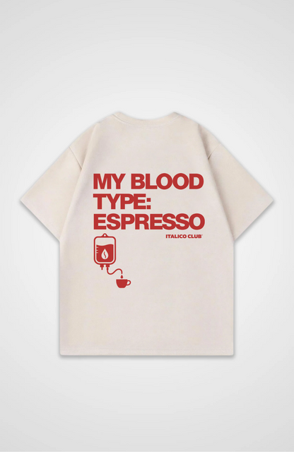 Blood Type Espresso Oversized shirt