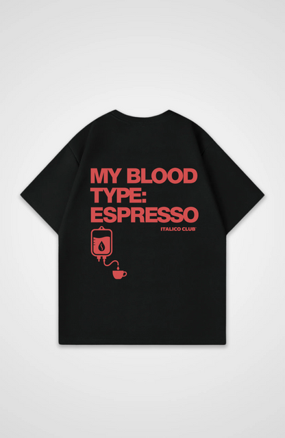 Blood Type Espresso Oversized shirt