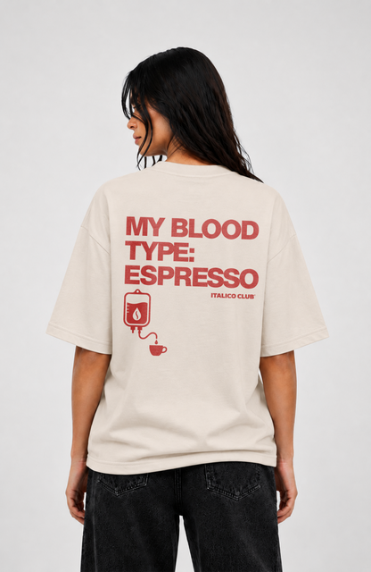 Blood Type Espresso Oversized shirt