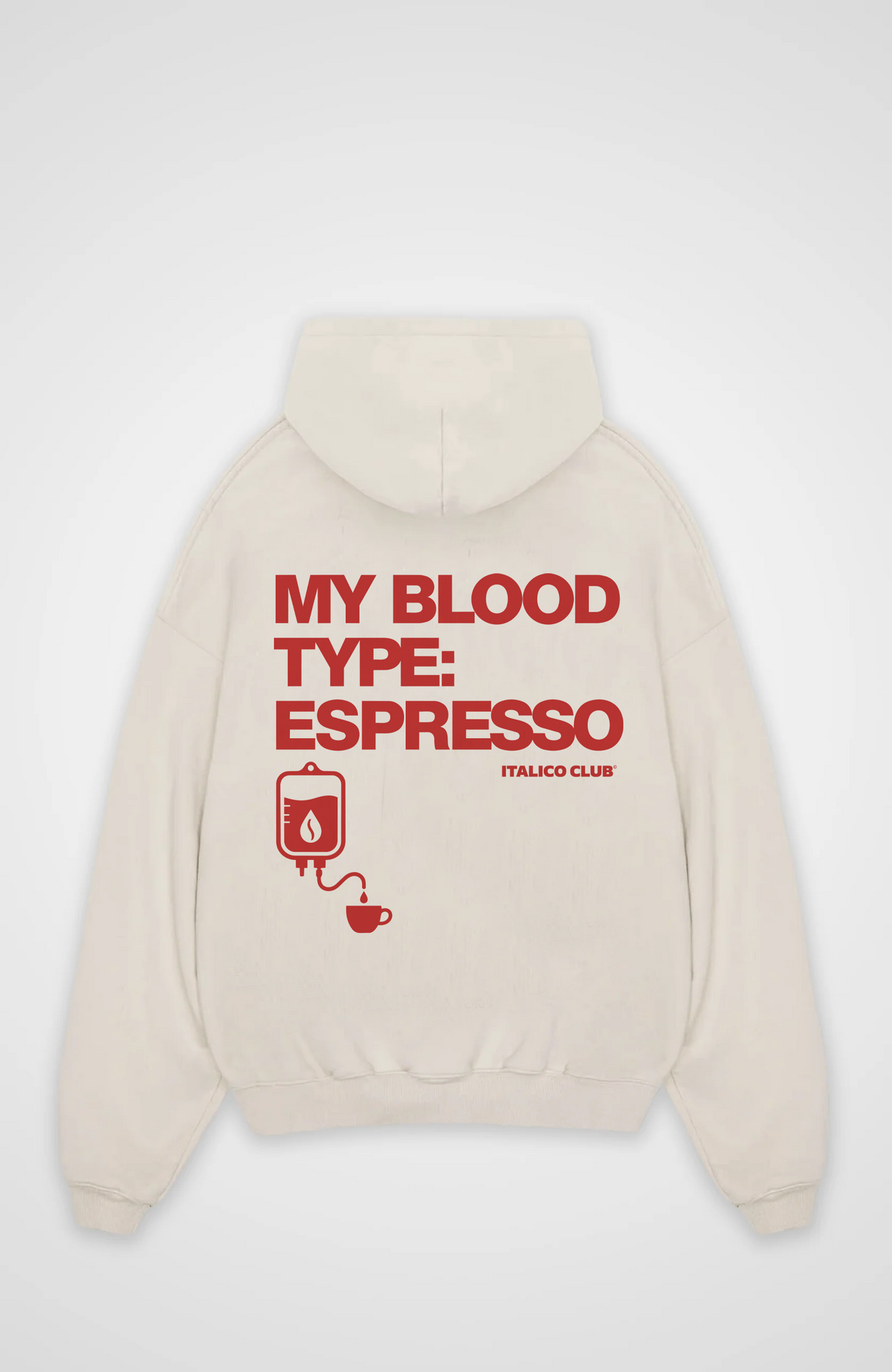 Blood type Espresso Oversized hoodie
