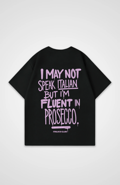 Fluent in prosecco Oversized shirt