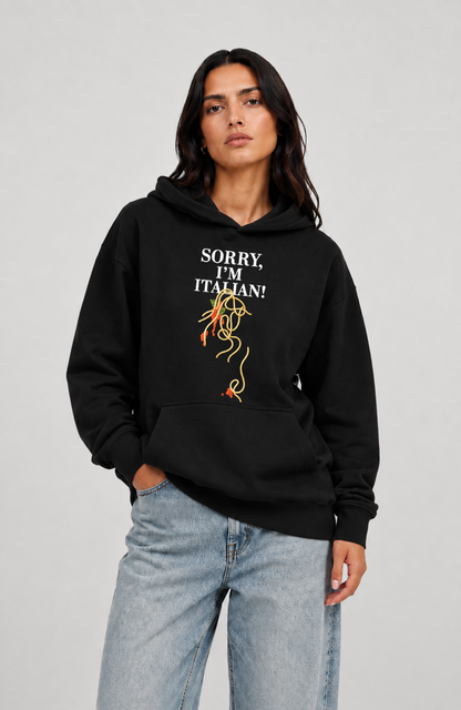 Sorry, i am italian Oversized hoodie
