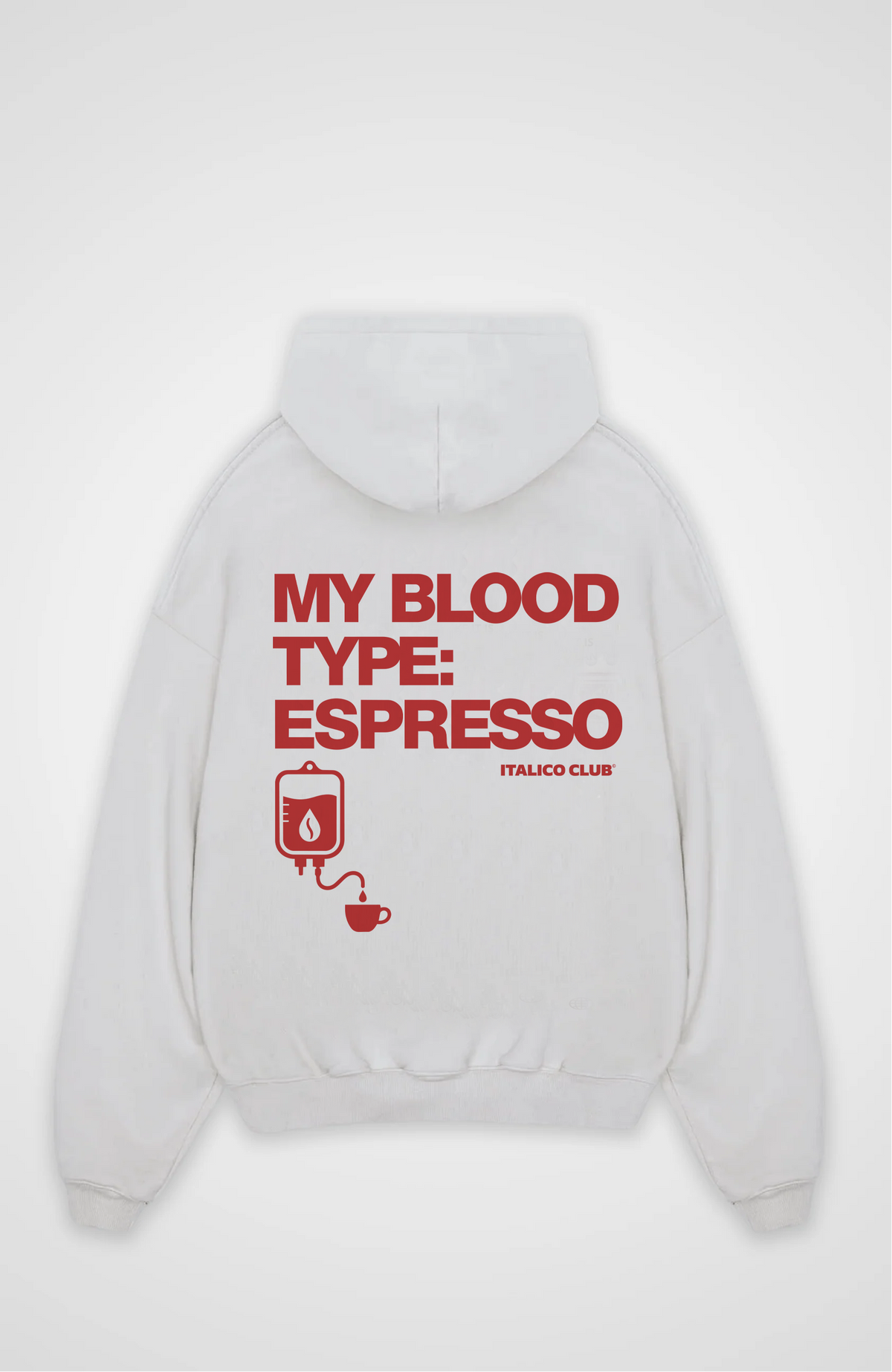 Blood type Espresso Oversized hoodie