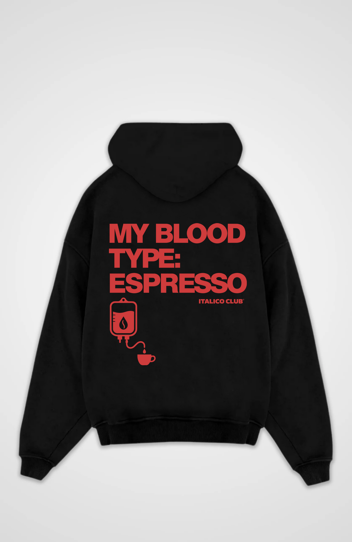Blood type Espresso Oversized hoodie