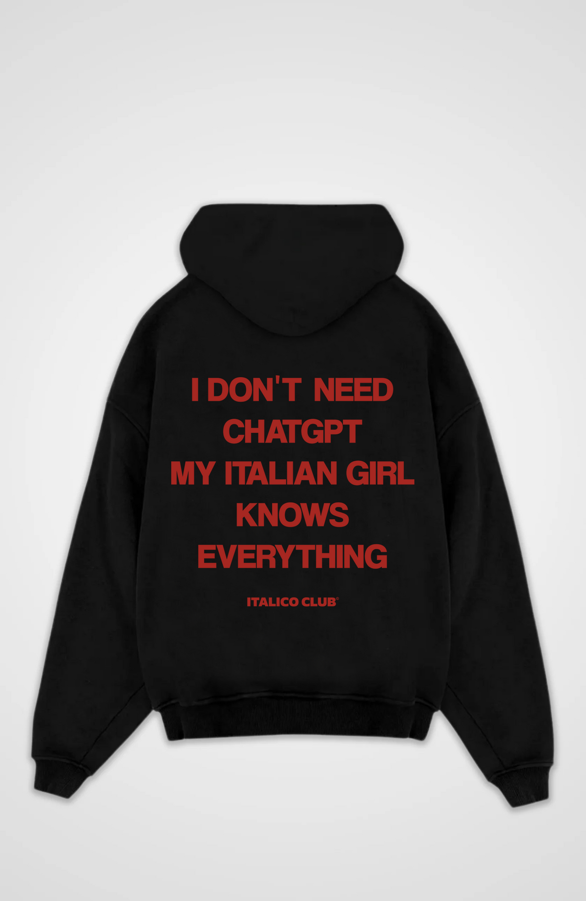 Italian girl knows everything Oversized hoodie