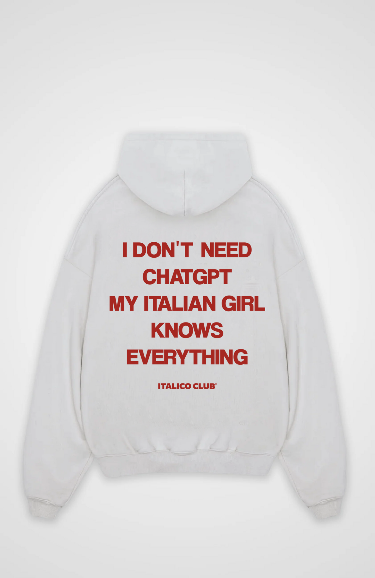 Italian girl knows everything Oversized hoodie