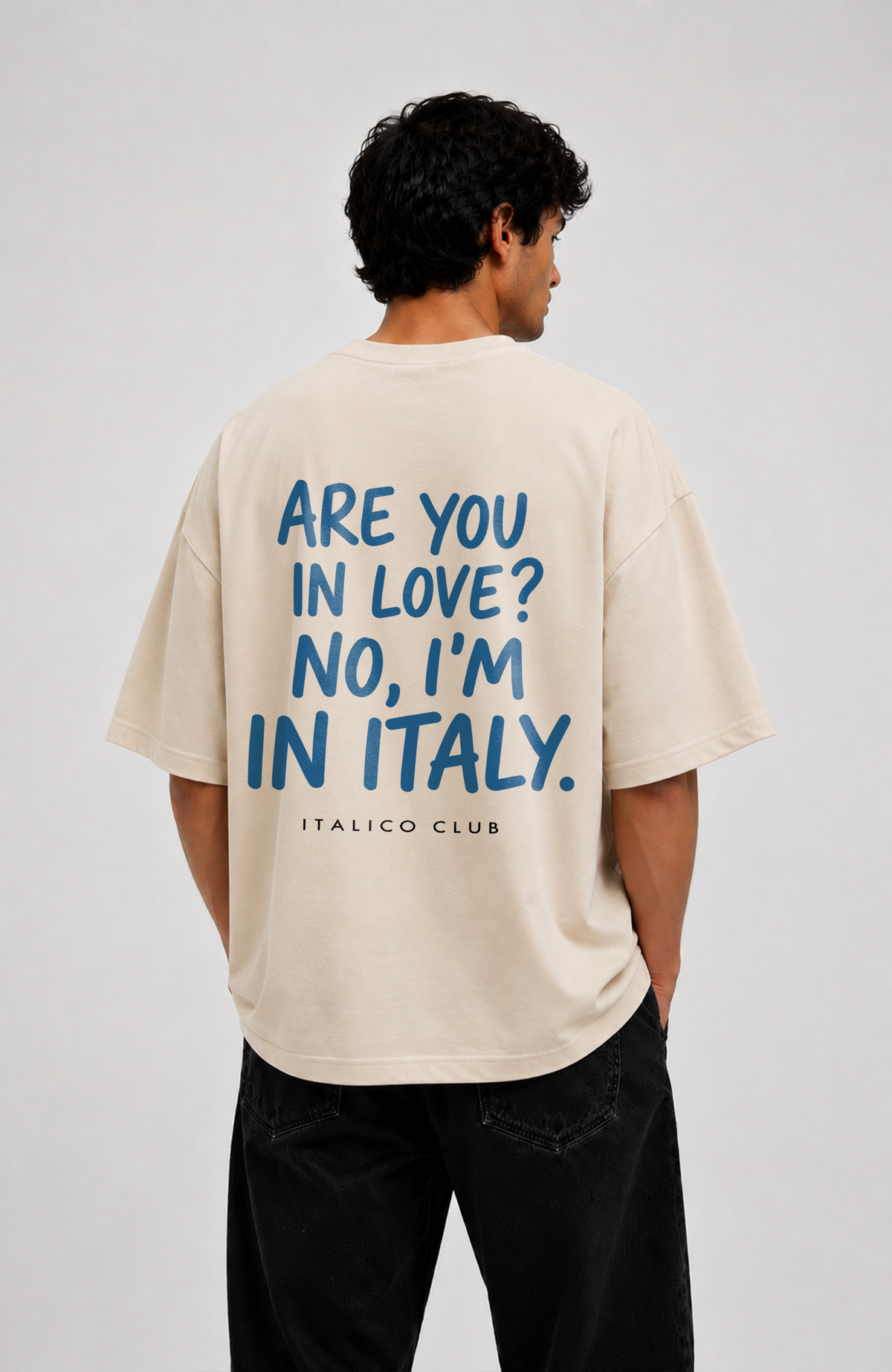 I am in italy Oversized shirt