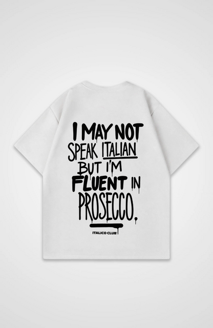 Fluent in prosecco Oversized shirt