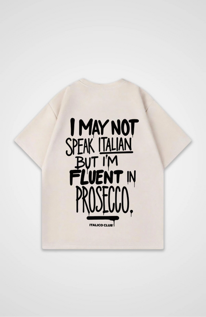Fluent in prosecco Oversized shirt
