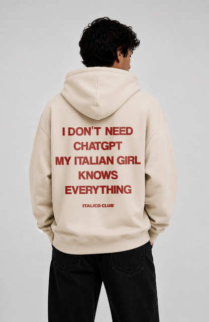 Italian girl knows everything Oversized shirt