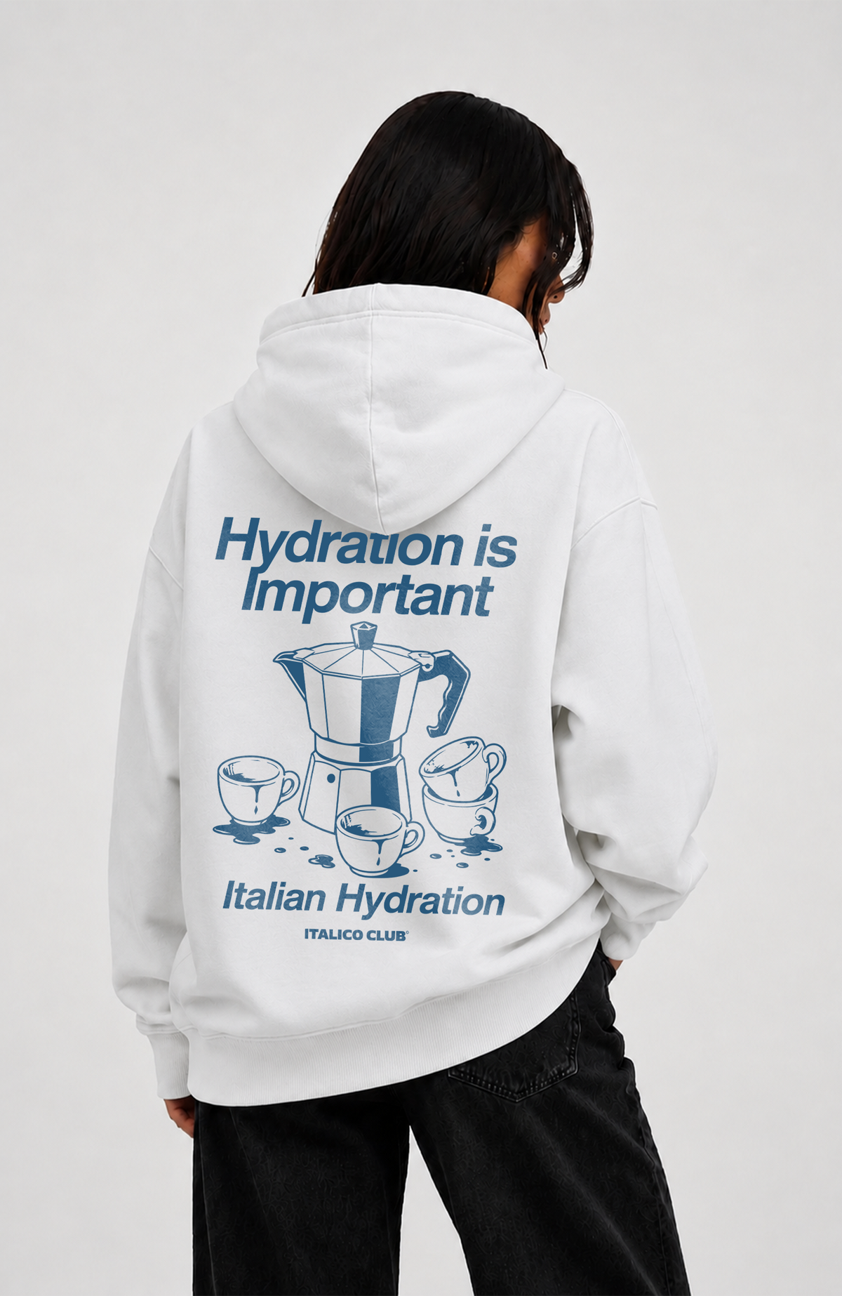 Italian hydration Oversized hoodie