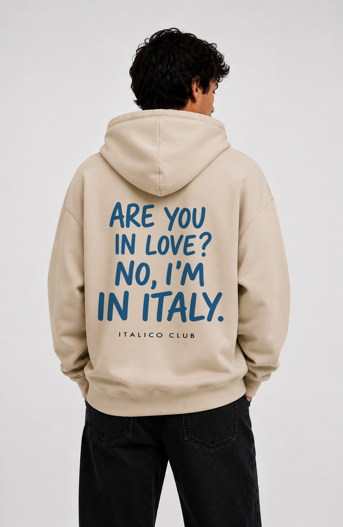I am in italy Oversized hoodie
