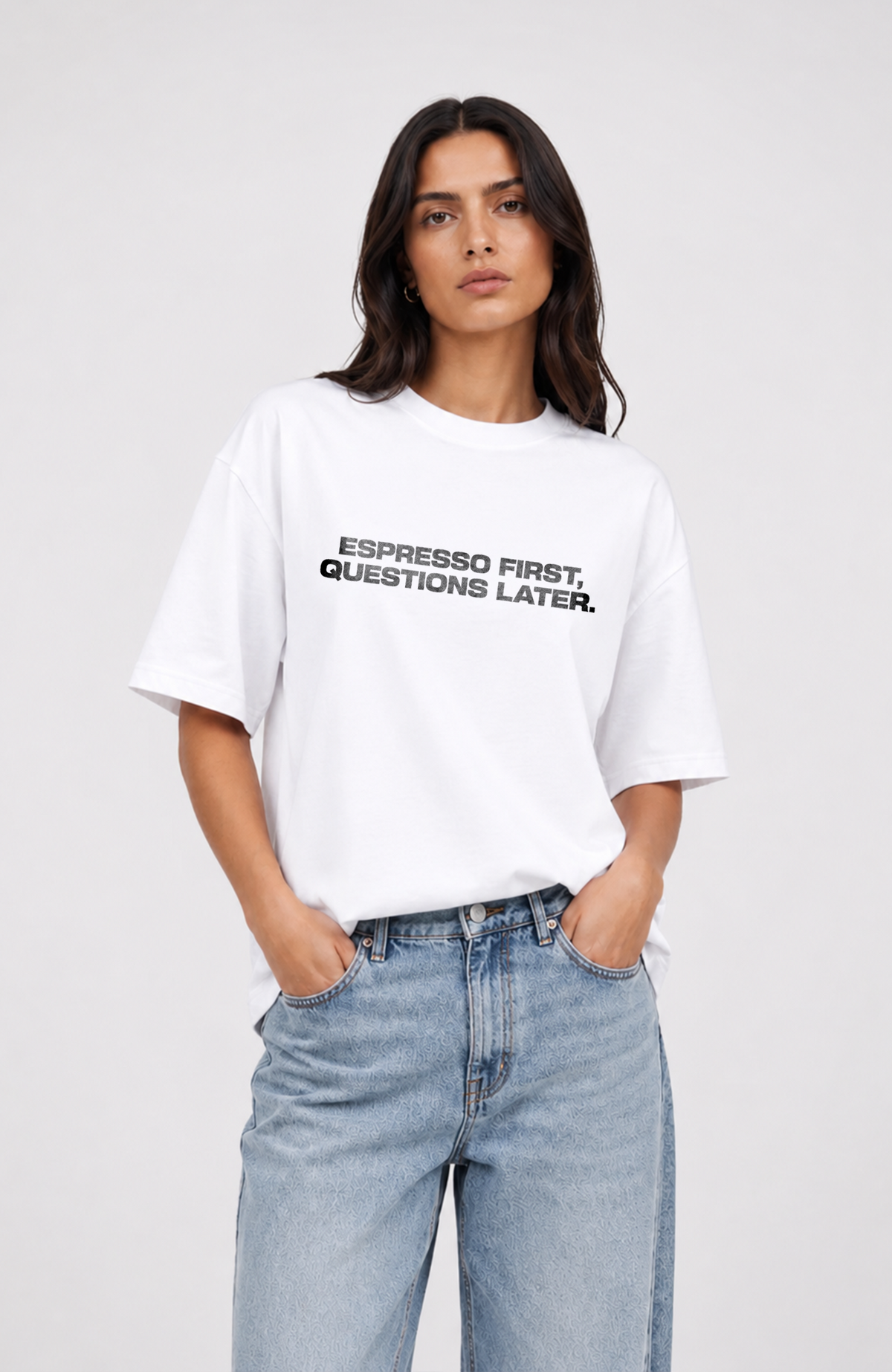 Espresso first Oversized shirt