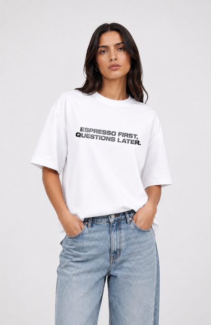 Espresso first Oversized shirt