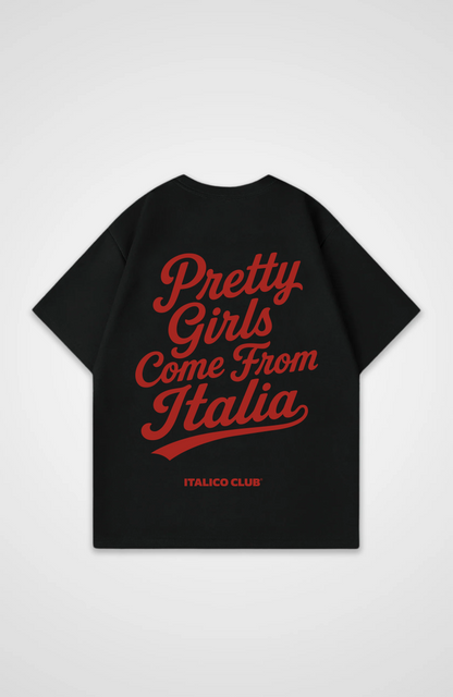 Pretty girls come from Italia Oversized shirt