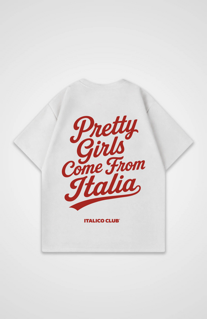 Pretty girls come from Italia Oversized shirt