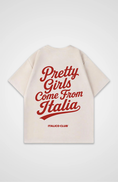 Pretty girls come from Italia Oversized shirt