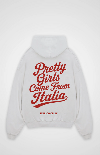 Pretty girls come from Italia Oversized hoodie